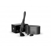 Черная секс-машина с функцией нагрева, насадками и присоской Sesh - Zalo - купить с доставкой в Ногинске