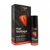 Жидкий вибратор Orgie High Voltage Strawberry - 15 мл. - ORGIE - купить с доставкой в Ногинске