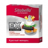 Стимулирующая насадка Sitabella Extender  Красный молодец - Sitabella - купить с доставкой в Ногинске
