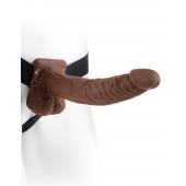 Полый мужской фаллопротез Hollow Strap-On with Balls - 24 см. - Pipedream - купить с доставкой в Ногинске