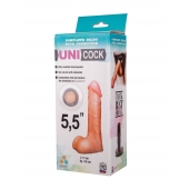 Фаллическая насадка Харнесс UNICOCK 5,5  - 17 см. - LOVETOY (А-Полимер) - купить с доставкой в Ногинске