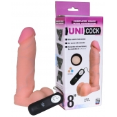 Фаллическая насадка Харнесс UNICOCK 8  с вибрацией - 20 см. - LOVETOY (А-Полимер) - купить с доставкой в Ногинске