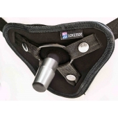 Страпон с 2 насадками и вибрацией UniStrap - 19 и 12 см. - LOVETOY (А-Полимер) - купить с доставкой в Ногинске