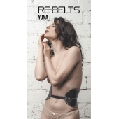 Пояс с клёпками Yona Black - Rebelts - купить с доставкой в Ногинске