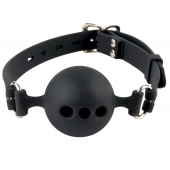 Силиконовый кляп-шар с отверстиями для дыхания Silicone Breathable Ball Gag Small - Pipedream - купить с доставкой в Ногинске