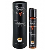 Массажное масло с ароматом крем брюле Huile de Massage Gourmande Creme Brulée - 59 мл. - Plaisir Secret - купить с доставкой в Ногинске