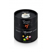 Массажная свеча с ароматом бубль-гума Bougie de Massage Gourmande Bubble Gum - 80 мл. - Plaisir Secret - купить с доставкой в Ногинске