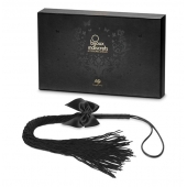 Чёрная плётка Lilly Whip Bijoux - Bijoux Indiscrets - купить с доставкой в Ногинске