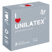 Презервативы с точками Unilatex Dotted - 3 шт. - Unilatex - купить с доставкой в Ногинске