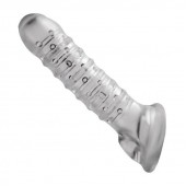 Утолщающая ребристая насадка на пенис - Доминирующее кольцо - в Ногинске купить с доставкой