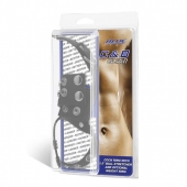 Утяжка на пенис и мошонку Cock Ring With 1.5  Ball Stretcher And Optional Weight Ring - BlueLine - купить с доставкой в Ногинске