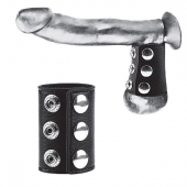 Утяжка на пенис на кнопочках 100% PVC STRAP WITH METAL SNAP - BlueLine - купить с доставкой в Ногинске