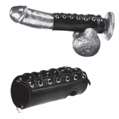 Сбруя на член на шнуровке 5  Cock Sheath - BlueLine - купить с доставкой в Ногинске