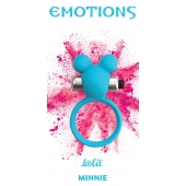 Голубое эрекционное виброколечко Emotions Minnie Breeze - Lola Games - в Ногинске купить с доставкой