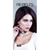 Чёрный чокер-кляп Iman Black - Rebelts - купить с доставкой в Ногинске
