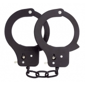 Чёрные наручники из листового металла BONDX METAL CUFFS BLACK - Dream Toys - купить с доставкой в Ногинске