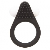 Чёрное эрекционное кольцо LIT-UP SILICONE STIMU RING 1 BLACK - Dream Toys - в Ногинске купить с доставкой