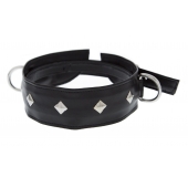 Полиуретановый ошейник с пуклями и D-кольцами Collar with Studs - Blush Novelties - купить с доставкой в Ногинске
