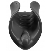 Чёрный мастурбатор Vibrating Silicone Stimulator с вибрацией - Pipedream - в Ногинске купить с доставкой