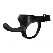 Страпон с изогнутой головкой Ultra Harness Curvy Dildo - 15,8 см. - Baile - купить с доставкой в Ногинске