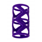 Фиолетовая насадка-сетка на пенис - 7,5 см. - A-toys - в Ногинске купить с доставкой