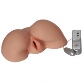 Телесная вибровагина из киберкожи с выносным пультом - LOVETOY (А-Полимер) - в Ногинске купить с доставкой