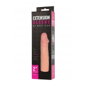 Телесная насадка-удлинитель Extension sleeve - 17 см. - Sitabella - в Ногинске купить с доставкой