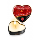 Массажная свеча с ароматом клубники Bougie Massage Candle - 35 мл. - Plaisir Secret - купить с доставкой в Ногинске