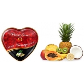 Массажная свеча с ароматом экзотических фруктов Bougie Massage Candle - 35 мл. - Plaisir Secret - купить с доставкой в Ногинске