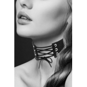 Оригинальный ошейник-чокер со шнуровкой - Bijoux Pour Toi - купить с доставкой в Ногинске