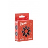 Чёрное эрекционное кольцо Rings Bubbles - Lola Games - в Ногинске купить с доставкой