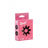 Чёрное эрекционное кольцо Rings Gear - Lola Games - в Ногинске купить с доставкой
