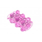 Розовая насадка на пенис Rings Armour - Lola Games - в Ногинске купить с доставкой