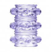 Фиолетовая насадка на пенис Rings Armour - Lola Games - в Ногинске купить с доставкой