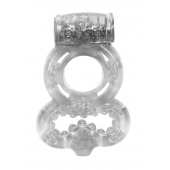 Прозрачное эрекционное кольцо Rings Treadle с подхватом - Lola Games - в Ногинске купить с доставкой