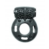 Черное эрекционное кольцо с вибрацией Rings Axle-pin - Lola Games - в Ногинске купить с доставкой