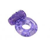 Фиолетовое эрекционное кольцо с вибрацией Rings Axle-pin - Lola Games - в Ногинске купить с доставкой