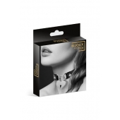 Черный чокер с замком в форме сердца - Bijoux Pour Toi - купить с доставкой в Ногинске