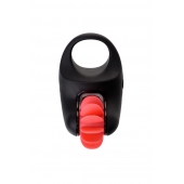 Чёрно-красное эрекционное виброкольцо Erotist - Erotist Adult Toys - в Ногинске купить с доставкой