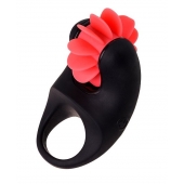 Чёрно-красное эрекционное виброкольцо Erotist - Erotist Adult Toys - в Ногинске купить с доставкой
