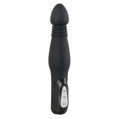 Чёрный анальный вибратор Thrusting Anal Vibe - 23,5 см. - Orion