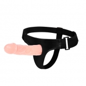 Телесный фаллоимитатор на трусиках Jessica Strap-On - 15,5 см. - Baile - купить с доставкой в Ногинске