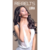 Кляп-трензель Lora с металлическими кольцами - Rebelts - купить с доставкой в Ногинске