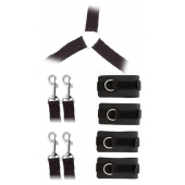 Комплект наручников и поножей LUXURIOUS BED RESTRAINT CUFF SET - Blush Novelties - купить с доставкой в Ногинске