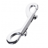 Серебристый двухсторонний карабин TOYFA Metal - ToyFa - купить с доставкой в Ногинске