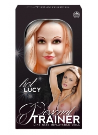Надувная кукла с вибрацией и 2 любовными отверстиями Hot Lucy Lifesize Love Doll - NMC - в Ногинске купить с доставкой
