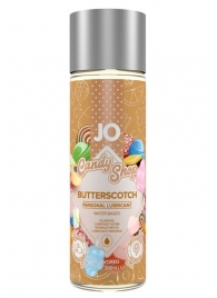 Смазка на водной основе Candy Shop Butterscotch с ароматом ирисок - 60 мл. - System JO - купить с доставкой в Ногинске