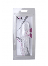 Прозрачная насадка с шишечками и шипами - 13,5 см. - Toyfa Basic - в Ногинске купить с доставкой