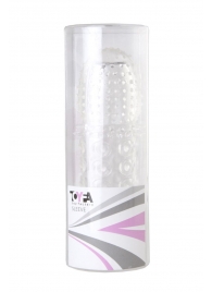 Прозрачная закрытая гелевая насадка - 13,5 см. - Toyfa Basic - в Ногинске купить с доставкой