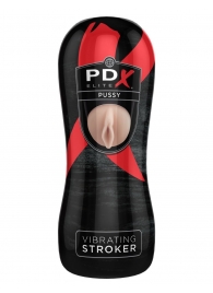 Мастурбатор-вагина Vibrating Pussy Stroker с вибрацией - Pipedream - в Ногинске купить с доставкой